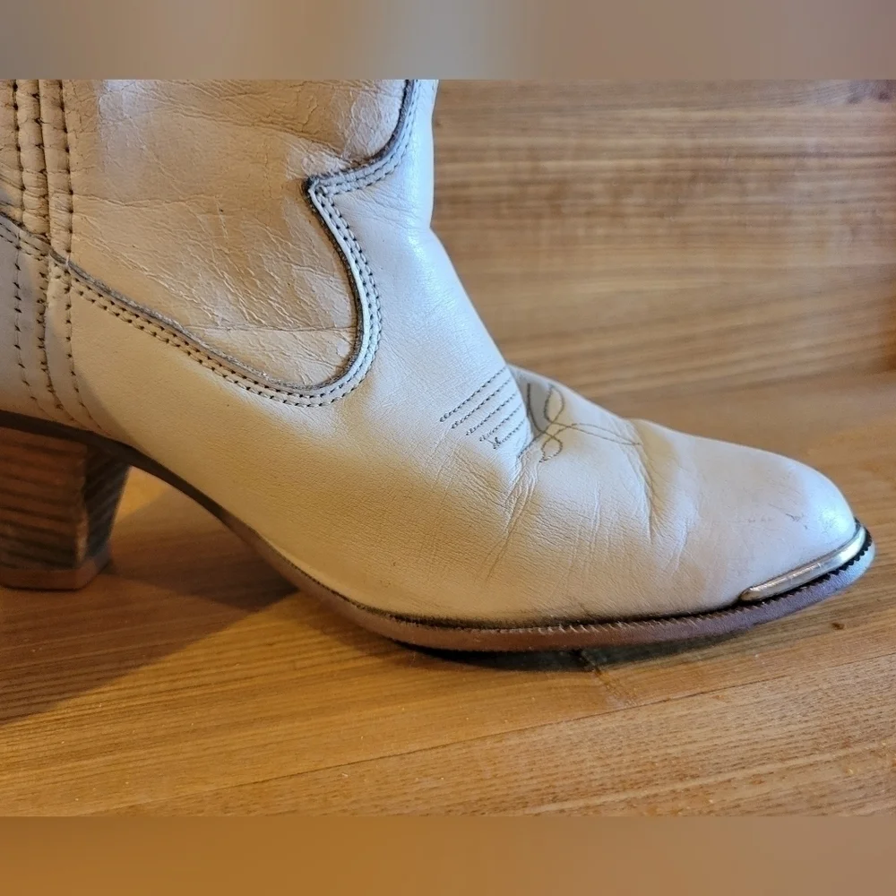 Dingo Vintage 80's ivory boot womens size 6.5 - Picture 10 of 16